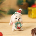 Handgefertigte Tier-Weihnachtsmann-Ornamente