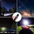 LED wiederaufladbare taktische Laser-Taschenlampe