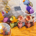 Cartoon-Tier-Mini-Schreibtischlampen-Schlüsselanhänger