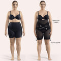 Figurformende kurze Leggings