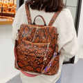 Vintage Rucksack aus PU-Leder