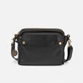 Dreilagige Umhängetasche und Clutch aus Leder