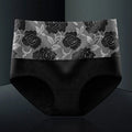 Blumen-Slip mit hohem Bund aus Baumwolle mit Print