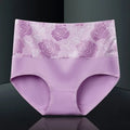 Blumen-Slip mit hohem Bund aus Baumwolle mit Print