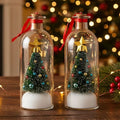 Weihnachtsbaum in einer Flasche