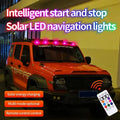 Solares RGB-Blitzlicht für das Autodach