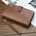 Dreifach gefaltete Lederbrieftasche