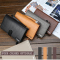 Dreifach gefaltete Lederbrieftasche