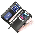 Dreifach gefaltete Lederbrieftasche