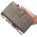 Dreifach gefaltete Lederbrieftasche