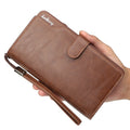 Dreifach gefaltete Lederbrieftasche