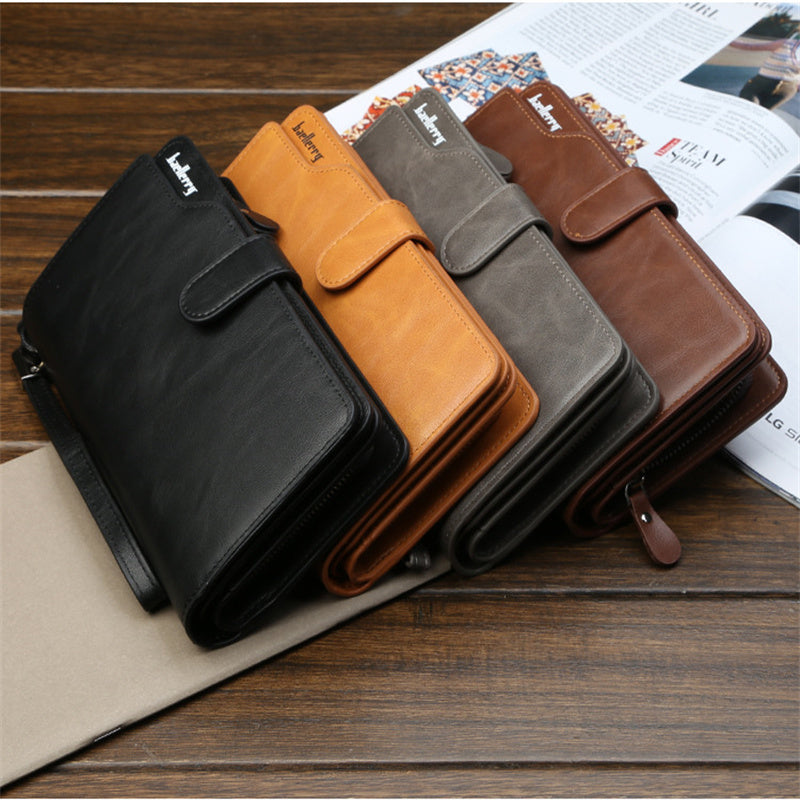 Dreifach gefaltete Lederbrieftasche