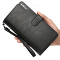 Dreifach gefaltete Lederbrieftasche
