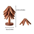 Ein Baum-Tischset mit Massivholzisolierung