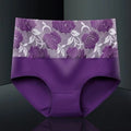 Blumen-Slip mit hohem Bund aus Baumwolle mit Print