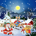Weihnachts-Diamant-Malerei-Aufkleber-Set