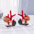 Weihnachts-Haarnadeln aus neuem Geweih-Plüsch