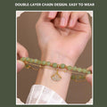 Vergoldetes Armband aus natürlicher Jade
