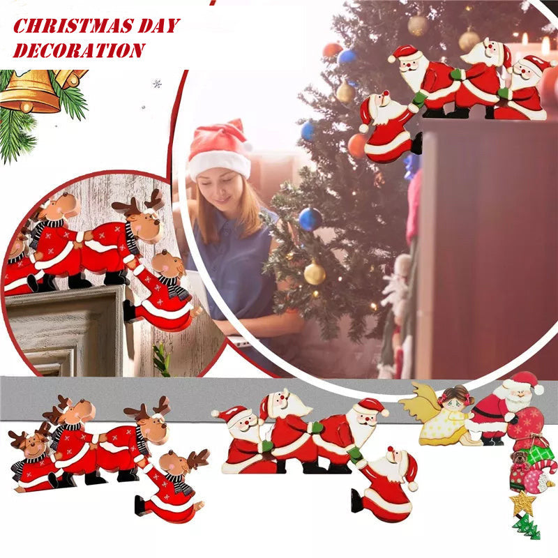 Lustige weihnachtliche Türrahmendekorationen Hauptbild
