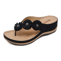 Leichte Blumen-Clip-Toe-Sandalen für Damen