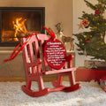 Weihnachtsdekoration aus Holz zum Basteln, kleiner Schaukelstuhl