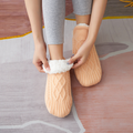 Neue Innenbereich-Socken-Hausschuhe aus Webstoff und Samt