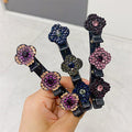 Seitliche Haarspange mit drei Blumen