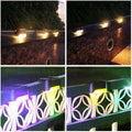 LED-Solar-Außenhoflampe (4 Stück)