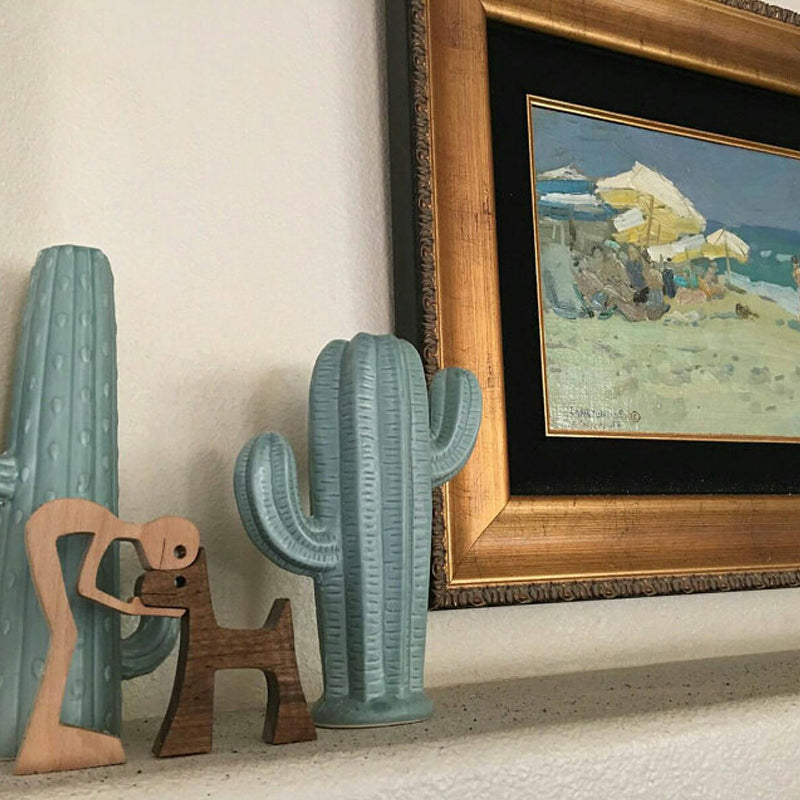 Haustierliebhaber – Tischdekoration aus Holzskulpturen Zweitbild