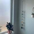 Rohkristall 7 Chakra Edelstein Wanddekoration