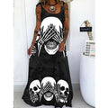 Loses Punk-Schädel-Kleid