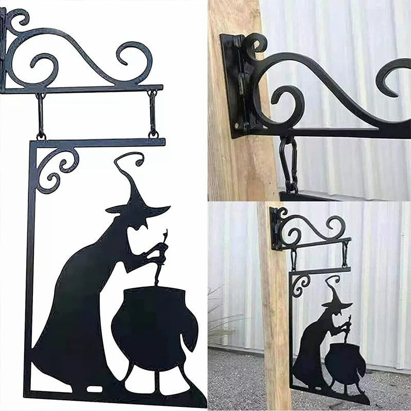 Hexenkessel Silhouette Wanddekoration Zweitbild