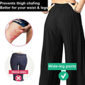 Damenhose aus Eisseide mit weitem Bein