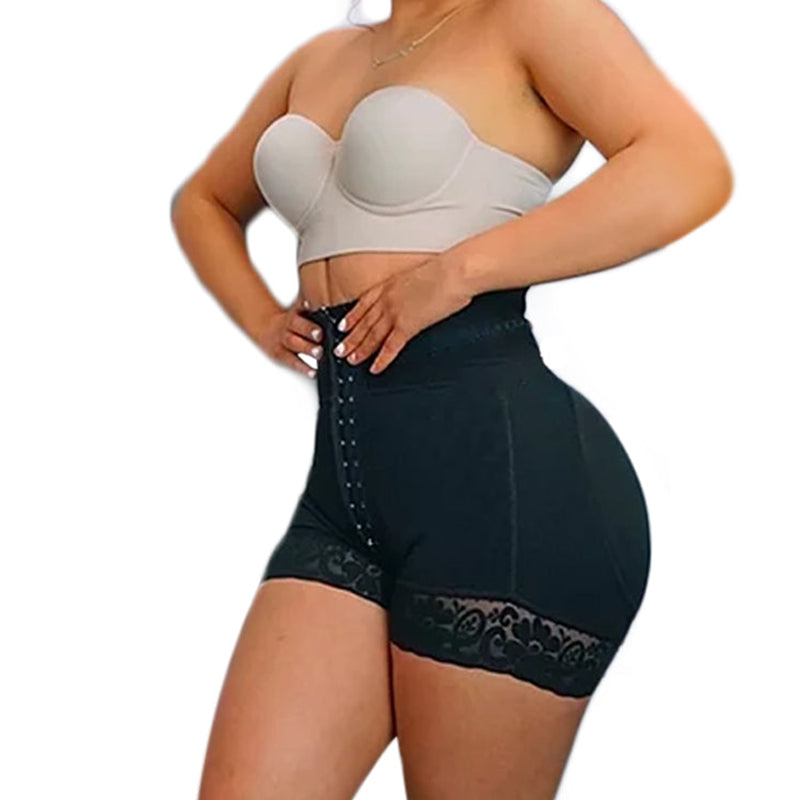 Doppelte Kompressionshose mit hoher Taille und Bauchkontrolle Hauptbild
