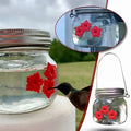Wunderschöner Einmachglas-Kolibri-Futterspender