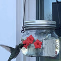 Wunderschöner Einmachglas-Kolibri-Futterspender