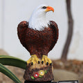 Adlerfigur Garten Solarpfosten