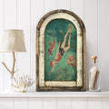 Fantasievolles Vintage-Eingangswandbild