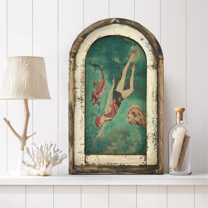 Fantasievolles Vintage-Eingangswandbild Hauptbild