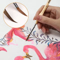 11-teiliges Miniatur-Detailpinsel-Set mit Naturholzgriff
