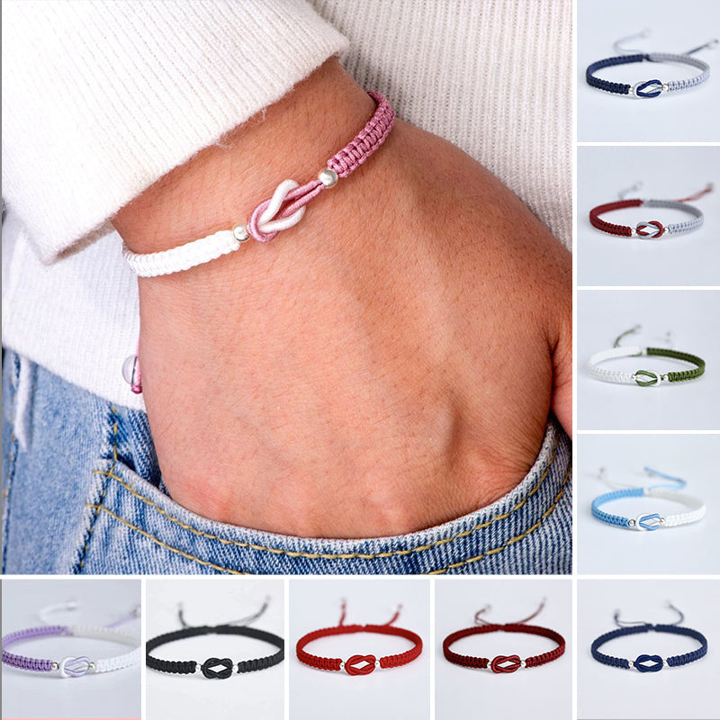 Verbundenes handgefertigtes geflochtenes Armband