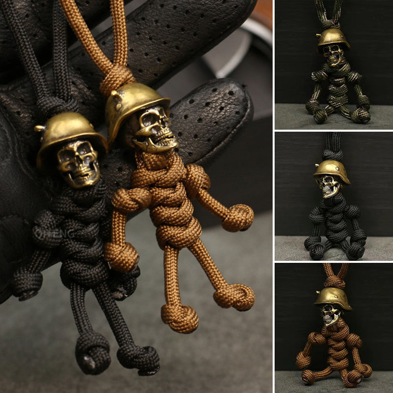 Skelett Soldat Paracord Schlüsselanhänger Zweitbild