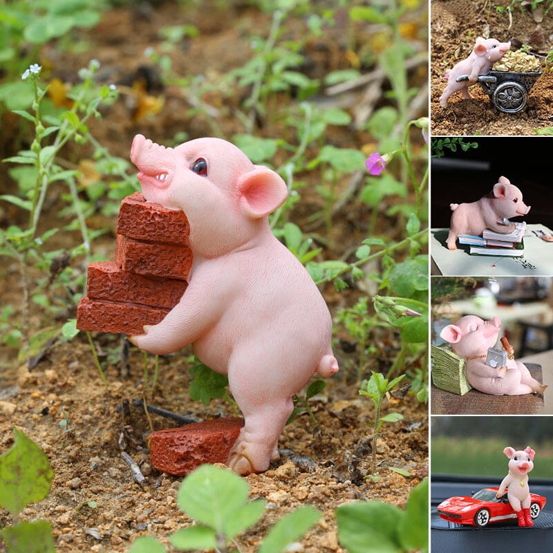 Niedliches Schweinchen-Ornament