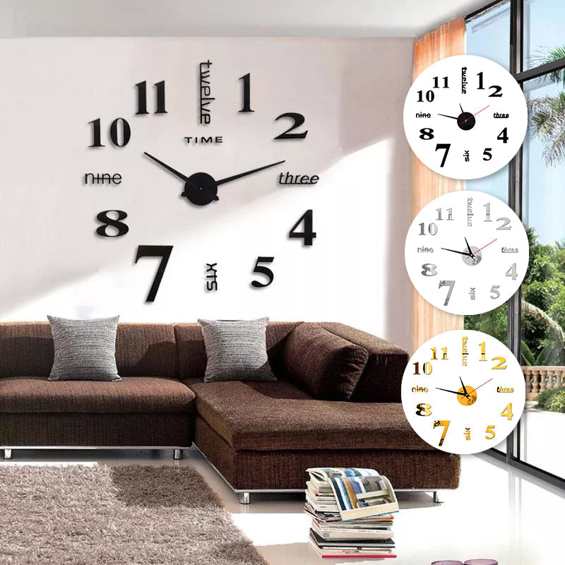 Moderne DIY-Wanduhr ohne Stanzen Hauptbild