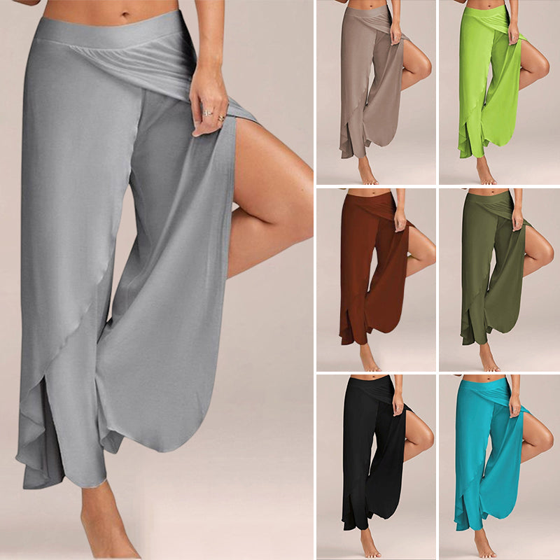 Lässige, lockere Yoga-Jogginghose für Damen mit weitem Bein Hauptbild