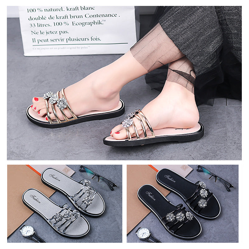 Geblümte Strandsandalen Hauptbild