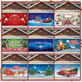 Schnee-Garagentor-Banner-Ornament