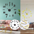Moderne DIY-Wanduhr ohne Stanzen
