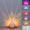 Pfauen-LED-Projektor-Wandleuchten für Schlafzimmer