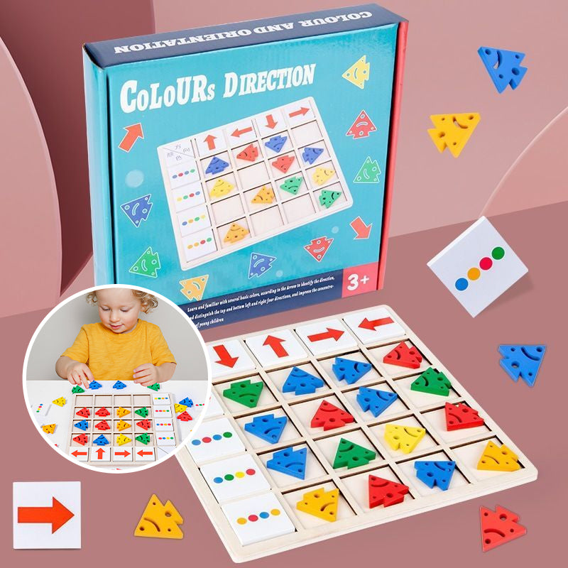 Holztisch-Farbrichtungsspiel für Kinder Zweitbild